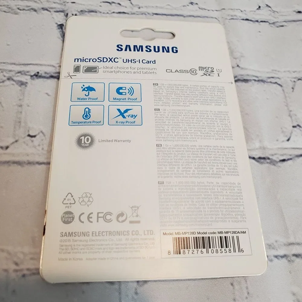 NEW Samsung 128 GB EVO Sealed Package MicroSDXC‎ UHS-I Card Memory Card